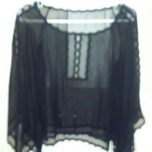 Black Chiffon Blouse